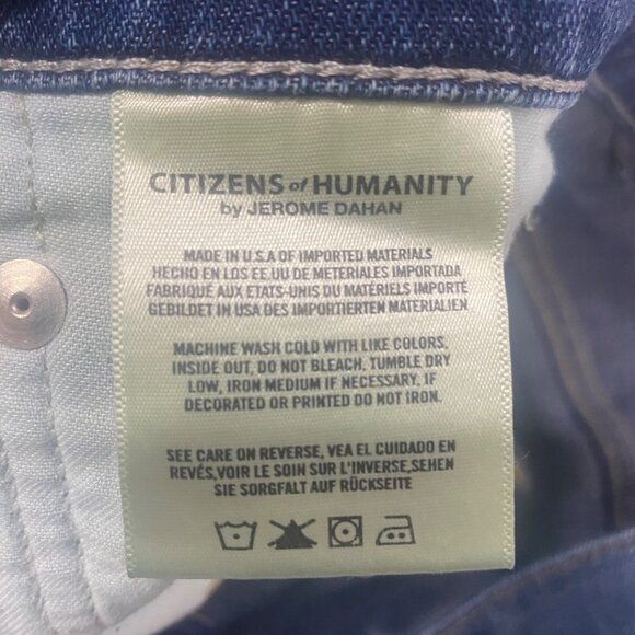 Citizens Of Humanity Jeans Mens Size 33 X34 Core Slim Fit Denim Distressed - Picture 8 of 13